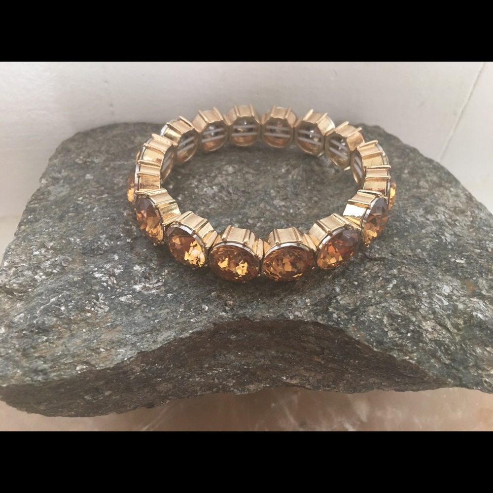 Amber Rhinestone Bracelet! - Picture 2 of 2
